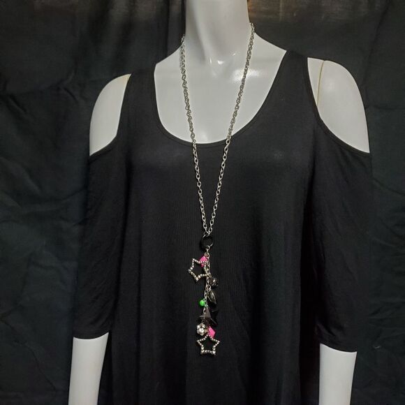 Emo Star & Heart Necklace - Picture 1 of 4